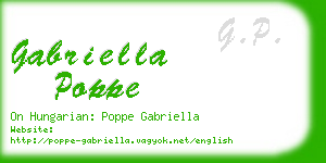 gabriella poppe business card